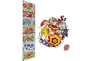 Heat Shrink Eggs Easter Embossed Floral Design