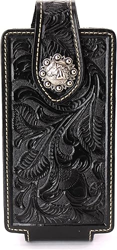West Star - Funda universal de piel para teléfono celular, con cierre magnético, 7 x 3.25 pulgadas, 341B, caballo BK disponible en Yaxa Mexico