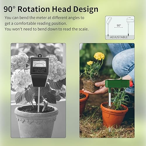 Miniatura 3 de Medidor de humedad del suelo, 7 en 1, humedad del suelopHfertilidadtemperatura del sueloluztemperatura del aireprobador de humedad, kits de