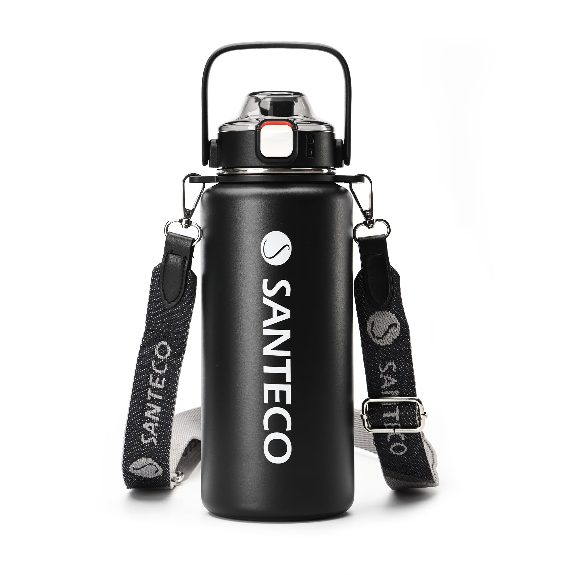 Amazon | SANTECO 水筒 真空断熱スポーツボトル 1.2L 取りはずしでき肩