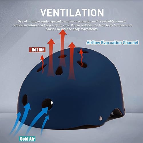 Miniatura 8 de Tourdarson Casco de patineta resistente a los impactos Ventilación Multideporte para jóvenes y adultos
