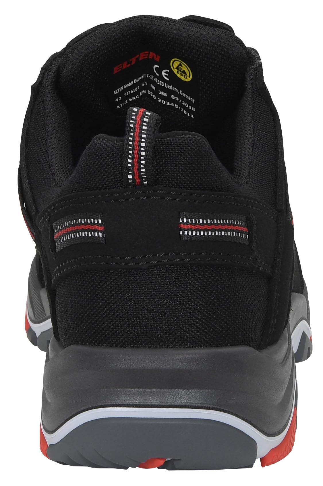 ELTEN Sicherheitsschuhe Matthew TPU Low ESD S3S Typ 1, Damen und Herren, Textil, Stahlkappe, leicht, sportlich 48, Schwarz