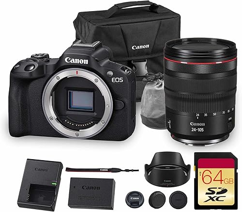 Miniatura 9 de Canon Kit de cámara sin espejo EOS R50 - Cámara APS-C RF con lente de 0.709-1.772 in, video 4K, AF II de doble píxel y pantalla táctil de ángulo