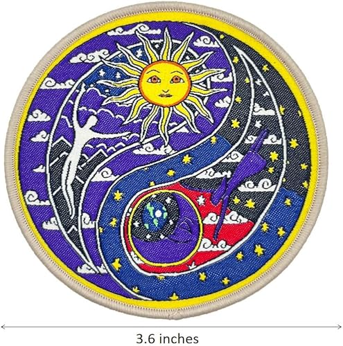 Miniatura 2 de Sun Moon Yin Yang - Parche para planchar para coser