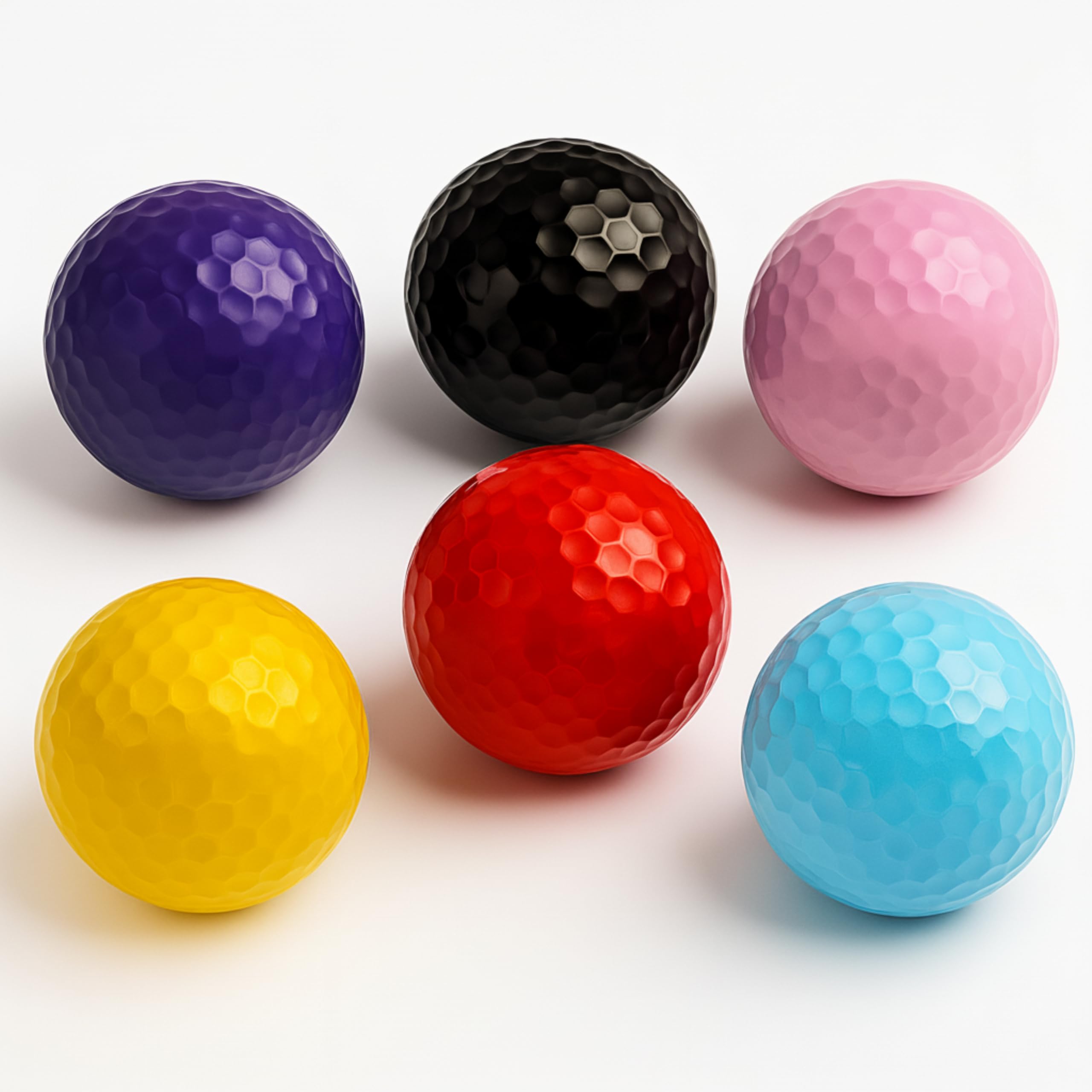 Thorza Colored Golf Balls - Multicolored Set of 6, 12, 24 Mini Golf, Putting Practice and Training — Amazon image 3