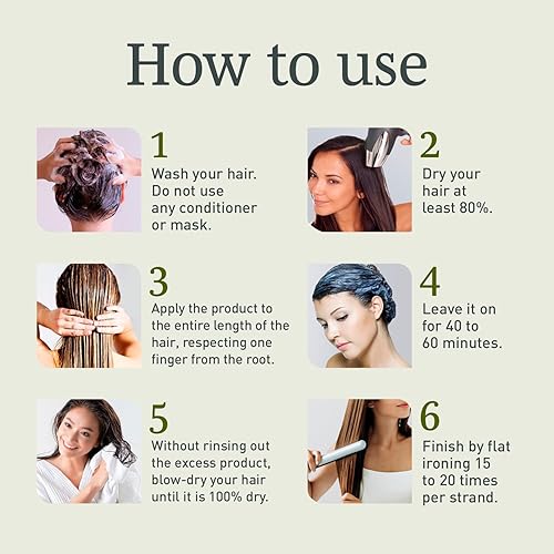 Vista 7 de Tratamiento de Botox de Proteína Bio para el Cabello - Alisado Libre de Formaldehído, Queratina Anti-Frizz con Queratina Orgánica para Cabello