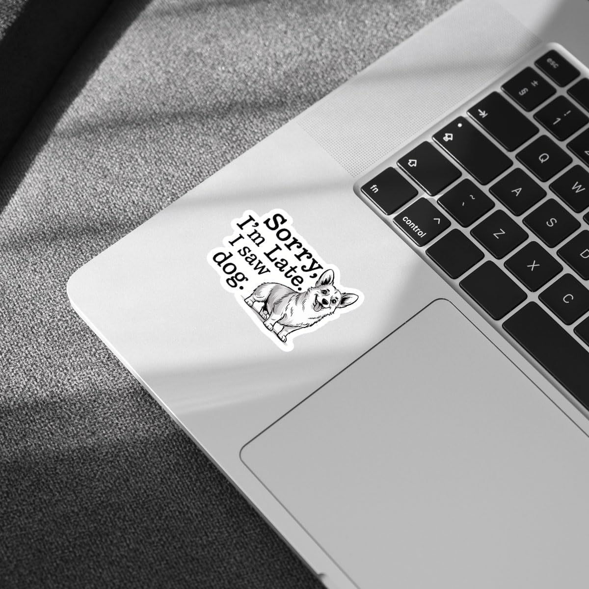 3Pcs Sorry I'm Late I Saw a Dog Sticker Funny Dogs Lover Gift for Pet Parents Sorry I'm Late I Saw a Dog Stickers Positive Dogs Car Decal for Laptop Water Bottle Toolbox Case 3" - Image 4