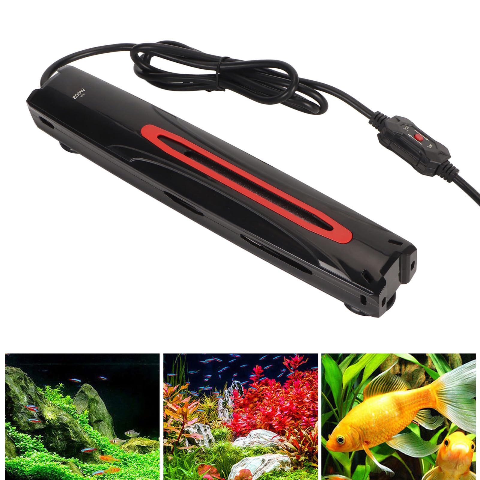 Jiawu Aquarium-Thermostatregler, Blast Roof Aquarium-Heizung, Sicherheits-PID-Temperaturregelung mit Digitalanzeige für Aquarien (EU-Stecker 220 V)