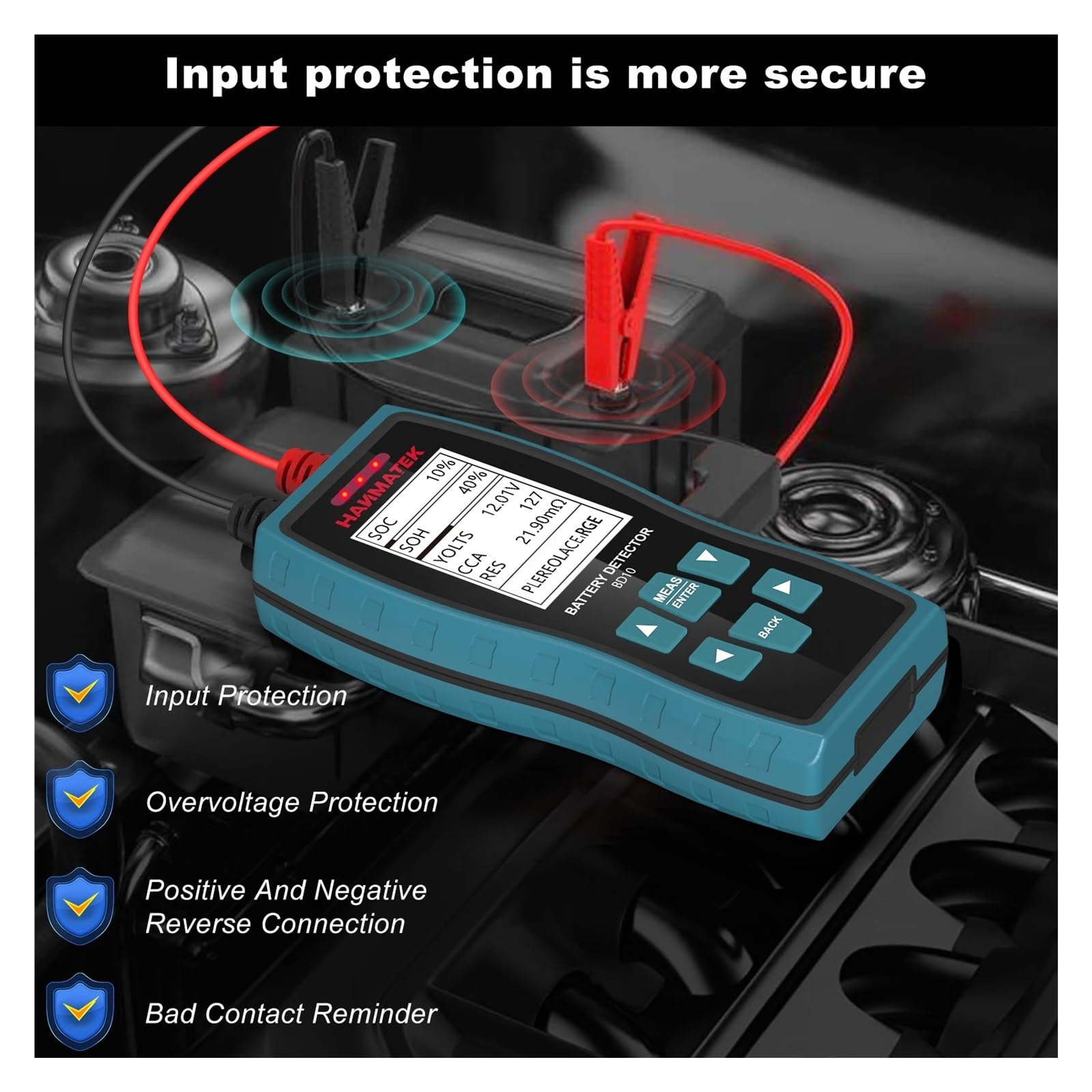 12V/24V Batterie Innenwiderstandstester Hochpräziser AC Säure Lithium Blei Autobatterie Kondensatortester