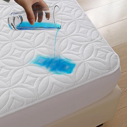 FELTYBED Protector de colchón individual XL de 39 x 80 pulgadas para dormitorio universitario, funda de colchón impermeable individual extra larga,