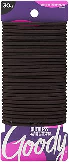 Goody Womens Ouchless Braided Elastics, Brown 30CT
