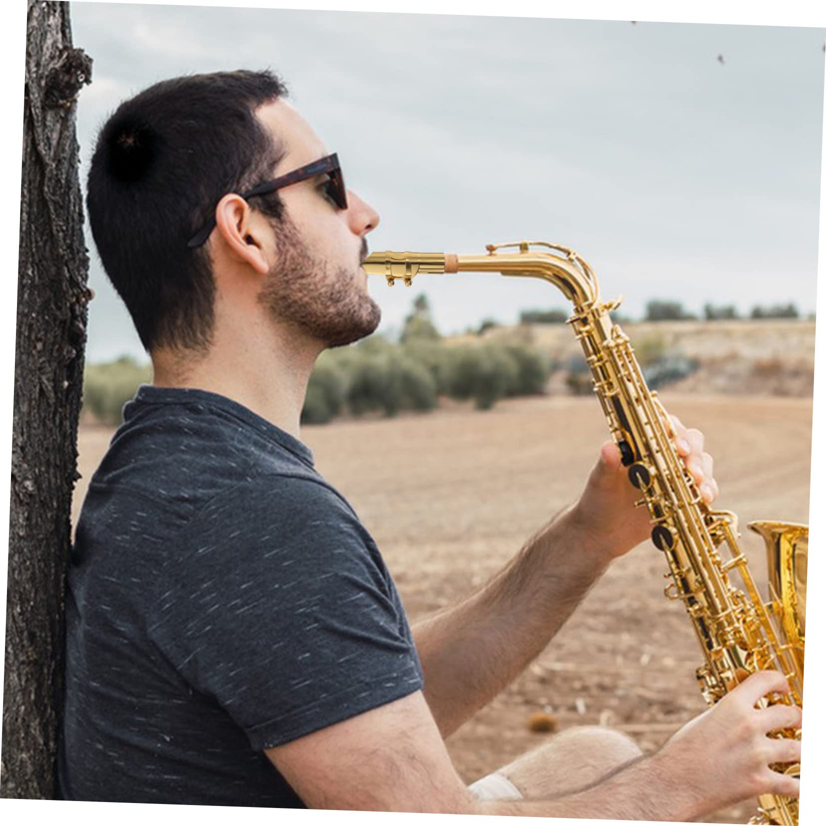 ibasenice Boquilla de Saxofón Metal Reemplazo para Saxofón Alto Mejora Entonación sin Rebabas Obsequio para Profesores y Niños