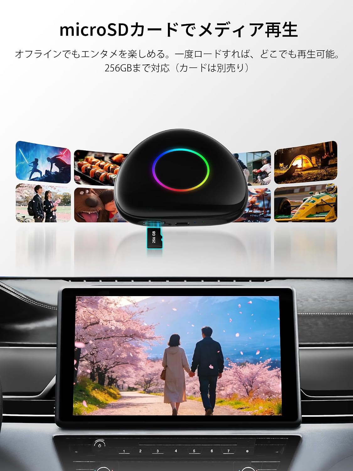 Amazon.co.jp: aiボックス 車、AI Box Android 13 & 8GB+128GBで 動画