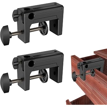 C Clamp C Clamp Clamps Universal Table Clamp Desk C Clamp Cabinet Tool Fixing Clip Drawer Front Installation Clamps Cabinet Aids Jig Aids Pack of 2 Black