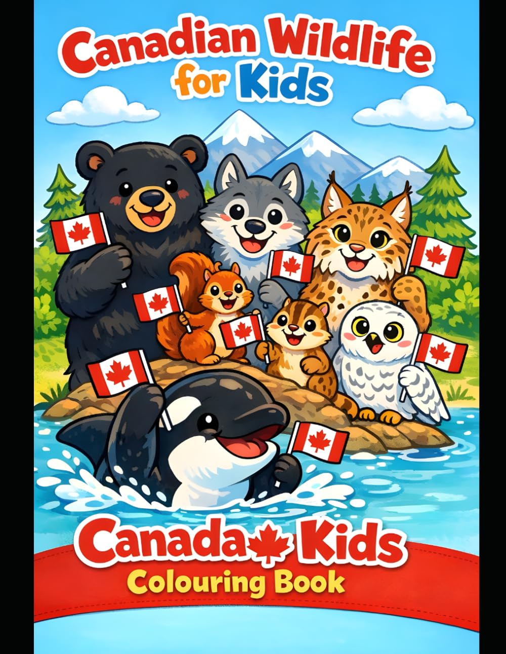 Canadian Wildlife for Kids (Canada for Kids Colouring Books)