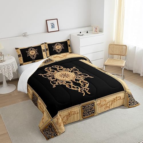 Miniatura 4 de Juego de ropa de cama floral Vinatge de tamaño individual para niños y niñas, juego de edredón tradicional para niños, edredón retro con flores