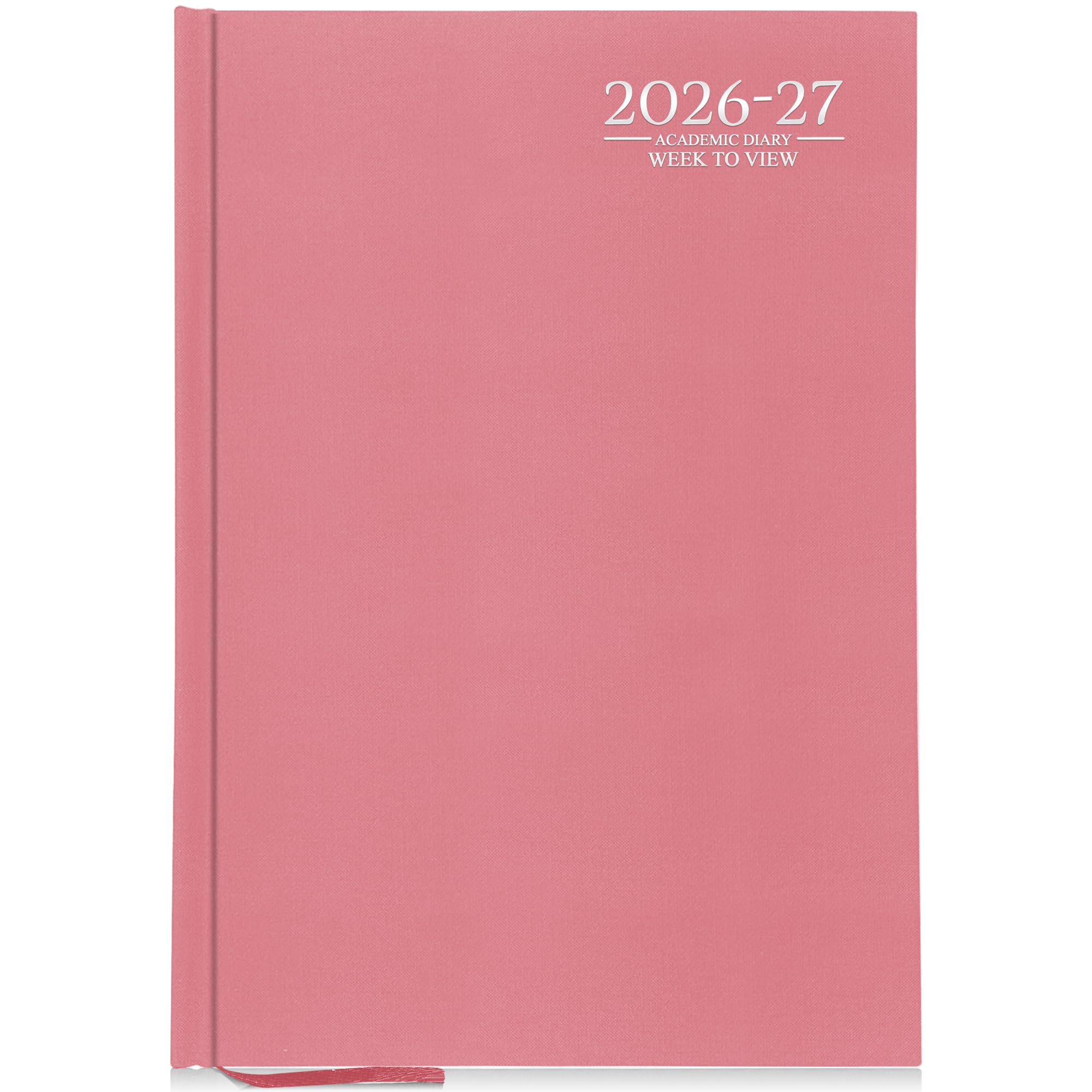 G4GADGET 2026-2027 Academic Diary A4 Week To View Pink Hardback – August 2026 to July 2027 Weekly Planner, Student Teacher School Organizer, Timetable & Appointment Year Planner