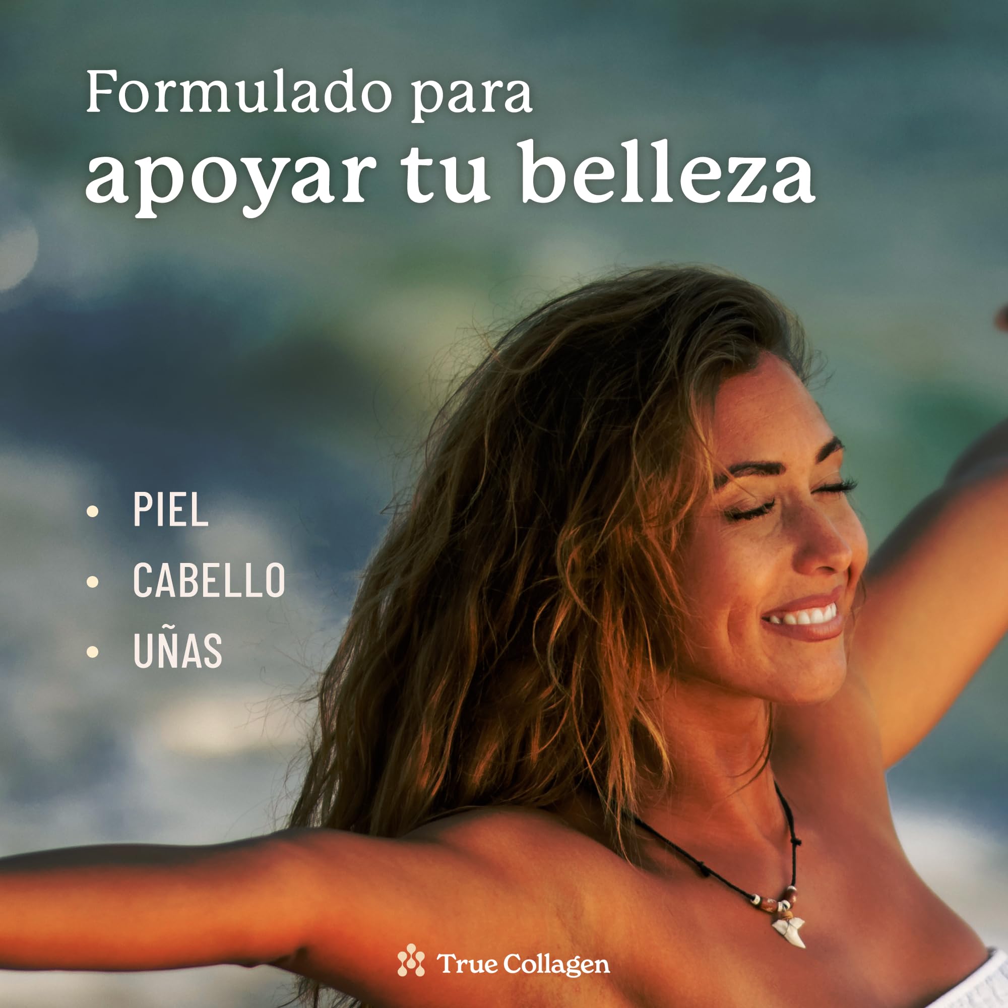 True Collagen | Suplemento Líquido de Colágeno Hidrolizado de 11 000 mg - 2 x 500 ml (1000 ml), Suministro para 40 días | Ácido hialurónico, biotina y vitamina C para un cabello, piel y