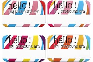 20 Pcs Pronoun Pins Bulk My Pronouns Are Name Tags Pin Badge Buttons