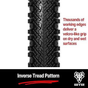WTB Venture Gravel Bike Tire (700 x 40) Tubeless Folding - Light & Fast Rolling - Gravel & Bikepacking (Black/Tan)