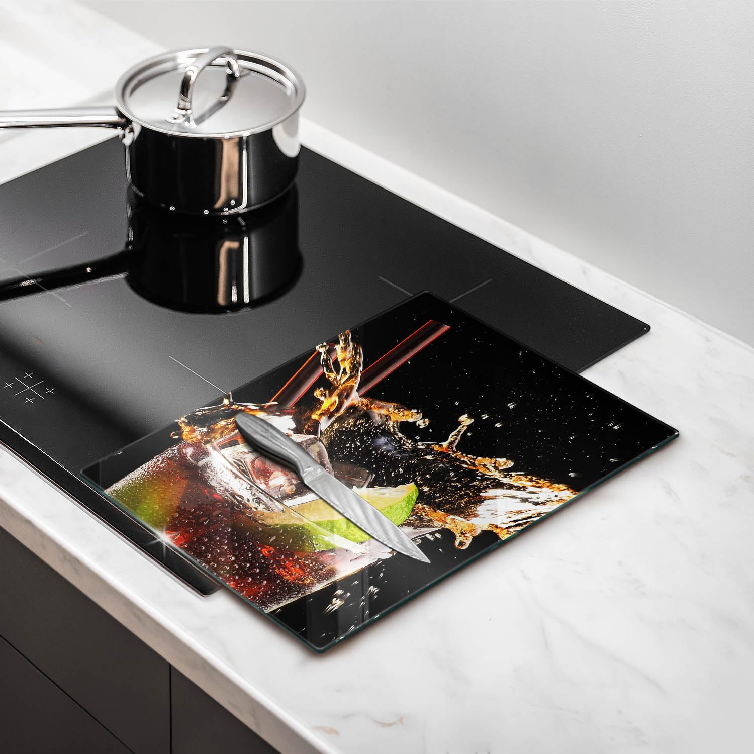 Tabla de cocina | Negro | Superficie impresa