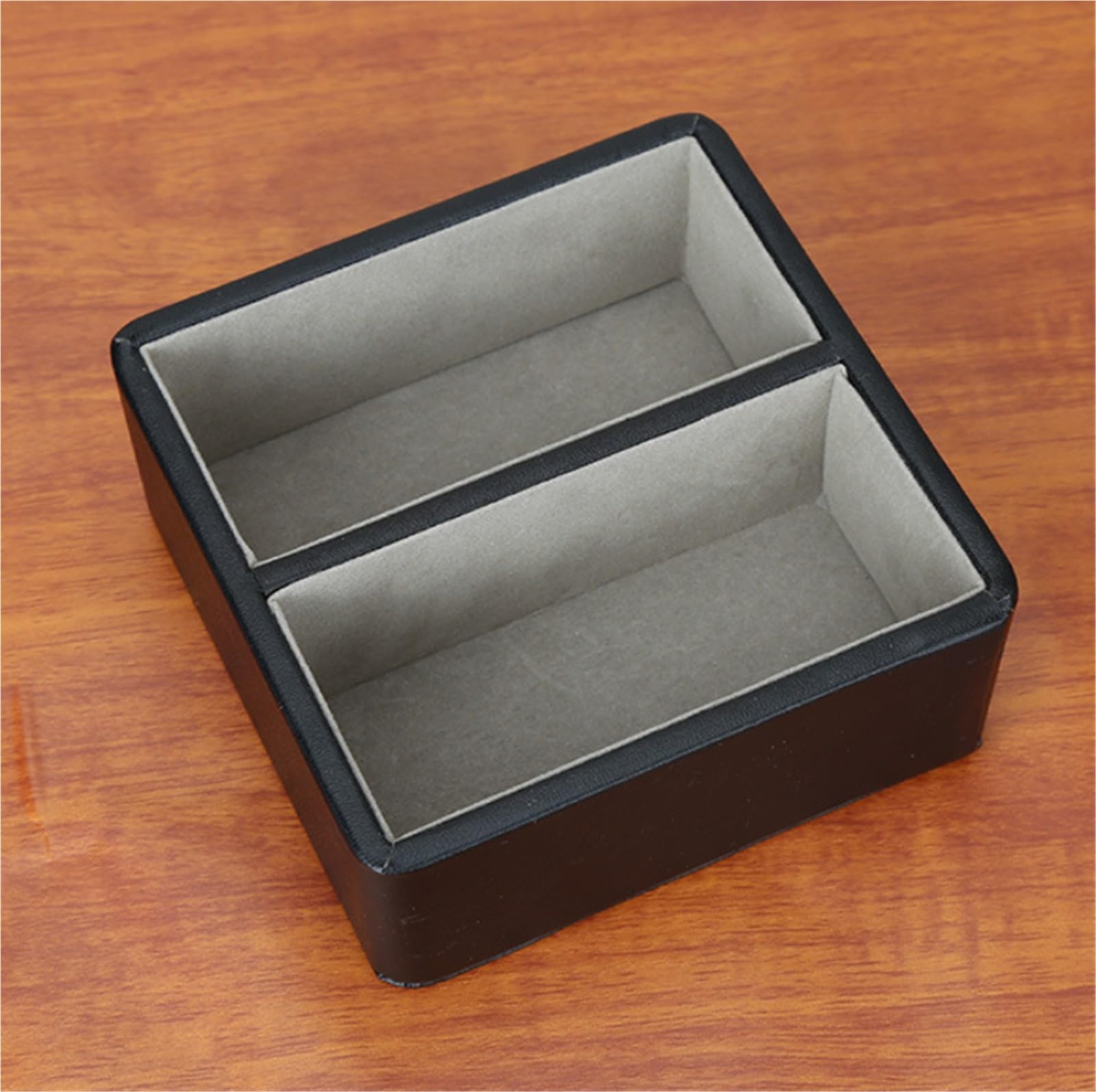 Expositor, Titular de la tarjeta de visita | Escritorio de oficina negro 10,7x10,7x4,7 cm: tarjetero de visita