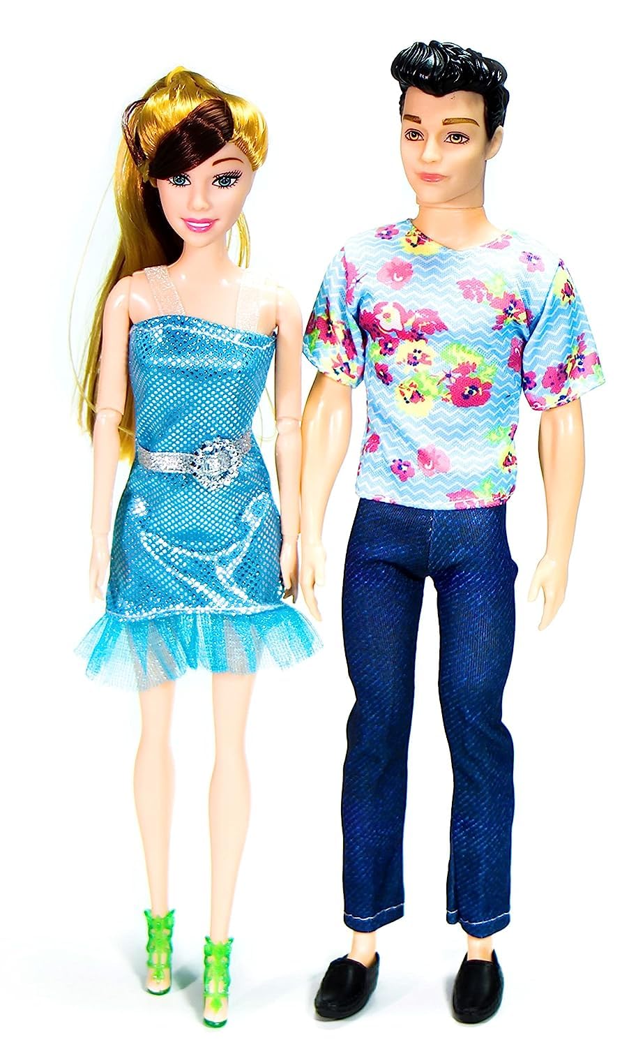 Star Impex Multicolor Plastic Dolls Cute Romantic Doll Couple Pair