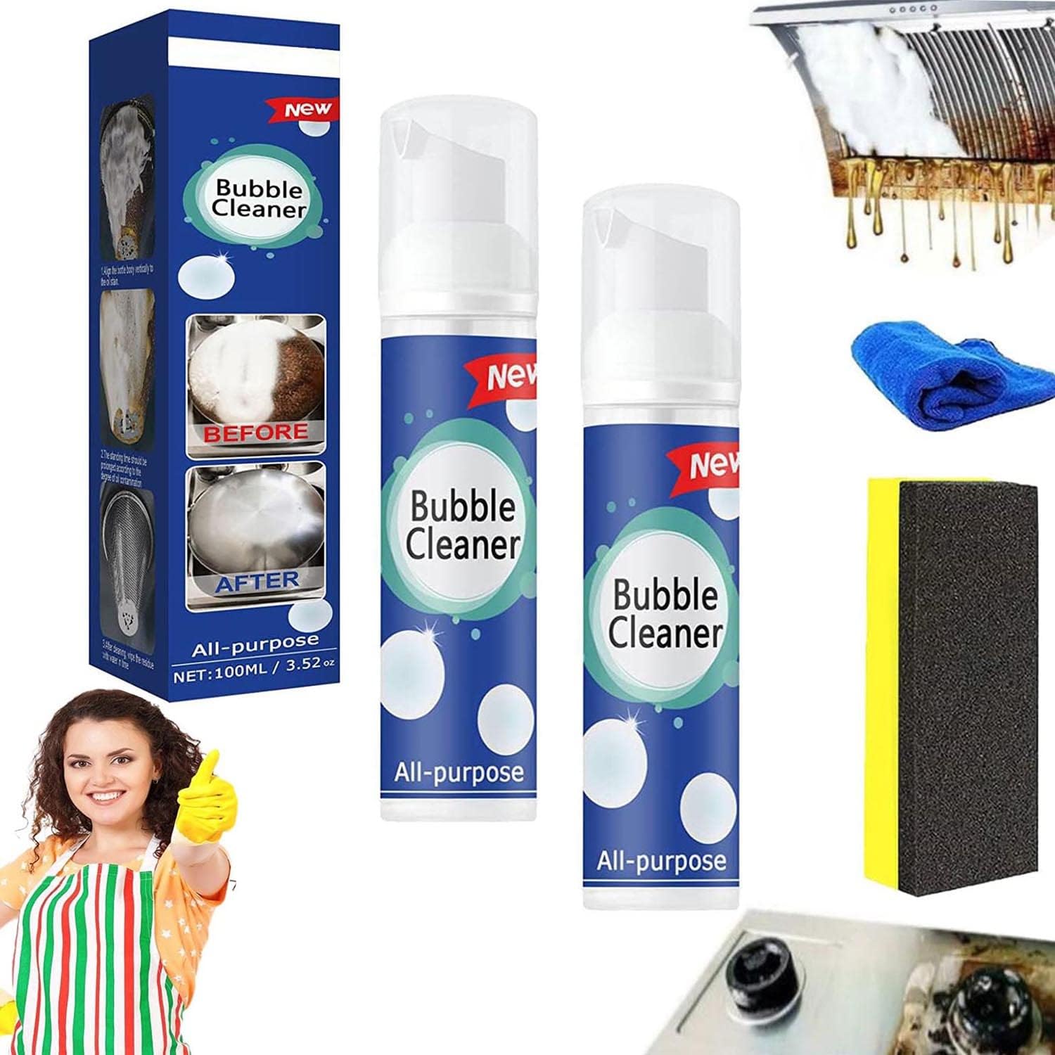 Tianfry Bubble Cleaner Foam, North Moon Bubble Cleaner