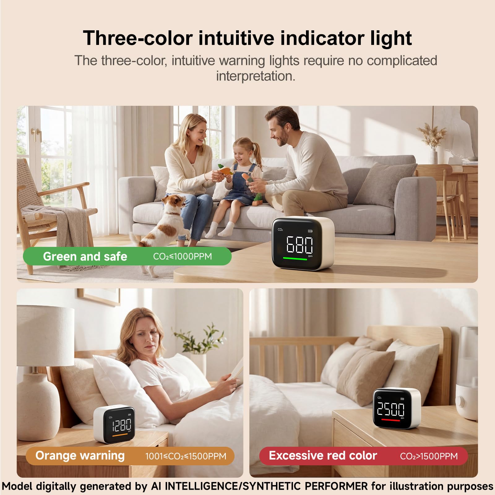ATuMan CO2 Detector - Indoor Air Quality Monitor -4