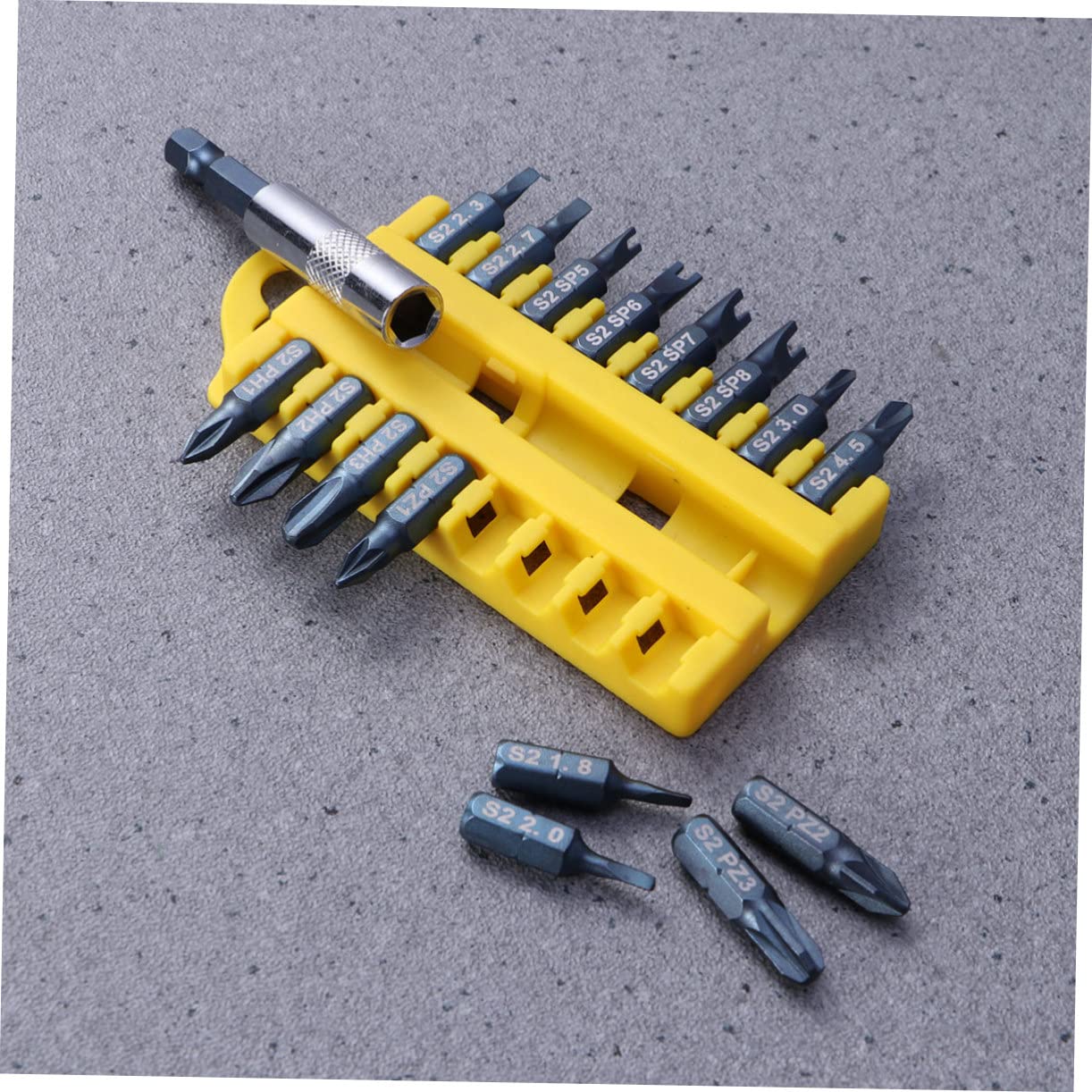 jojofuny 3 Piezas 17 1 destornillador pedacitos del pentágono magnético bits hexagonales brocas largas brocas de extensión magnética taladro eléctrico tsui colocar bocado de viento
