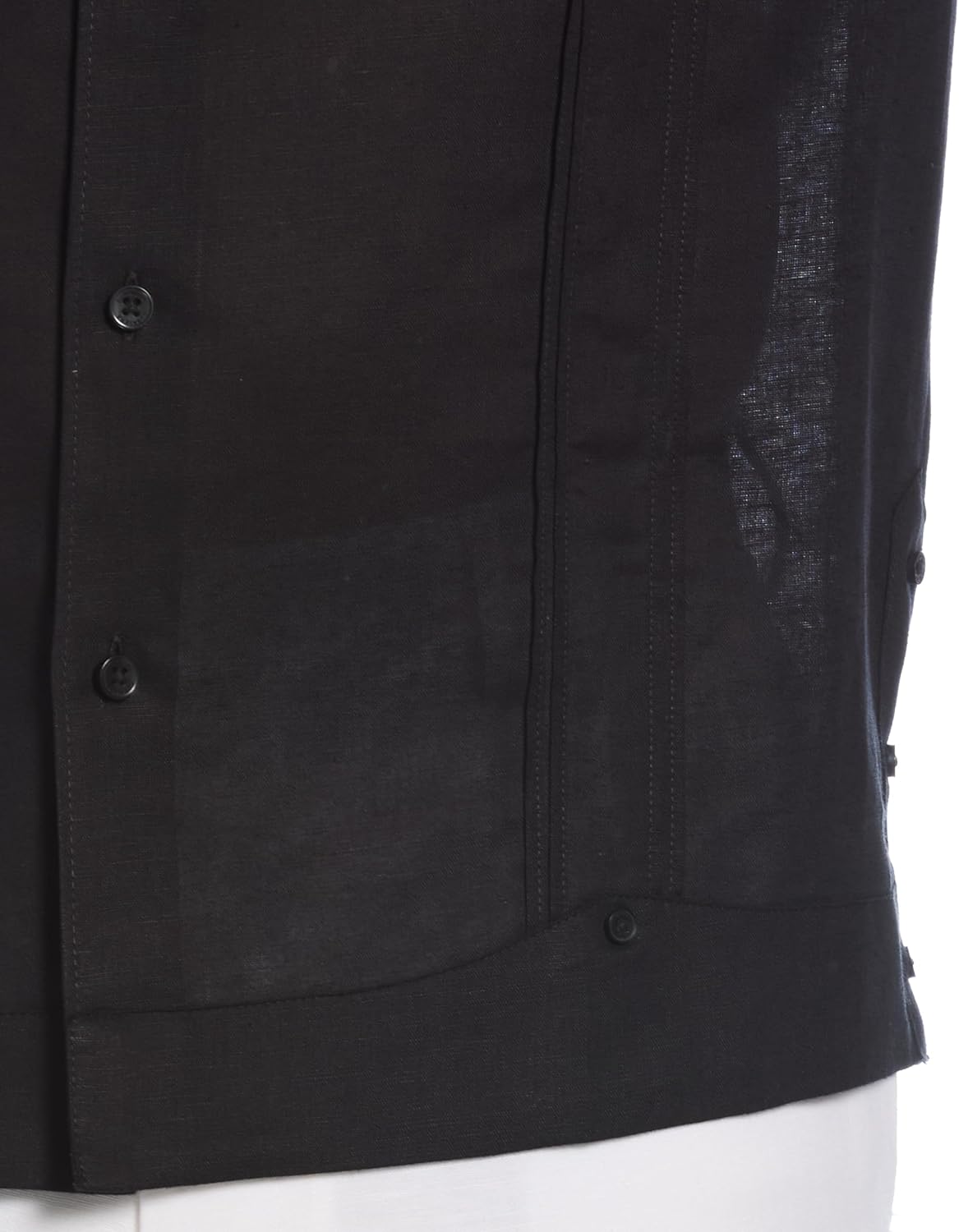 Cubavera Men's Linen Blend Guayabera Short Sleeve Button-Down Shirt (Available in Big & Tall) - Image 4