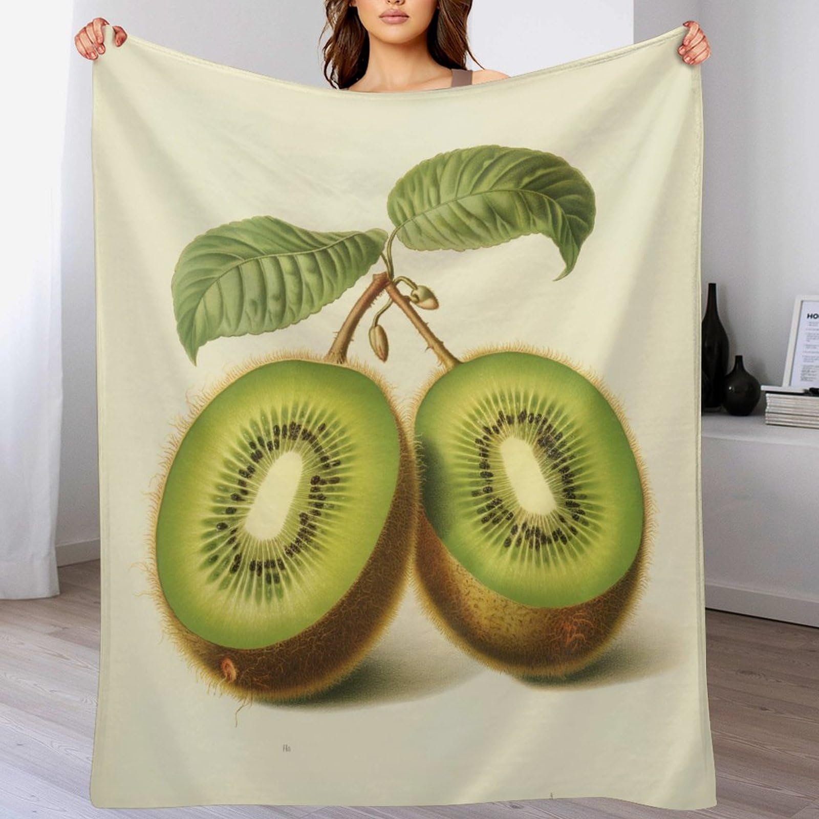 Couverture en toute saison contre le froid avec motif fruit en molleton doux
