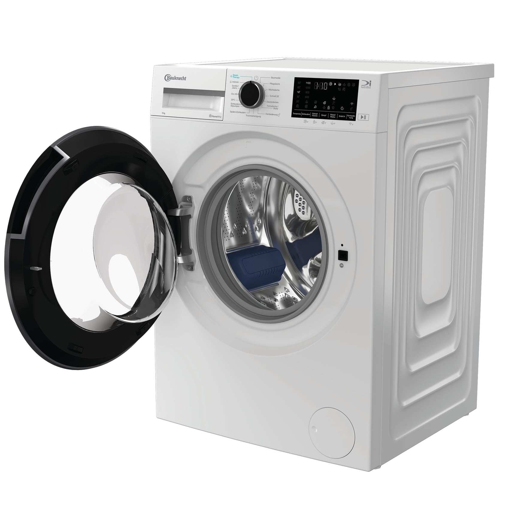 Bauknecht B W 9A30 BS Waschmaschine, 9 kg, 1400 U/min, Frontlader, Steam Therapy & Steam Technologie, Adaptive Wash, ColdWash, HomeWhiz, Energy Saver, leiser Inverter-Motor, Weiß
