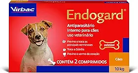 Virbac Endogard Vermífugo para Cães até 10 kg com 2 Comprimidos