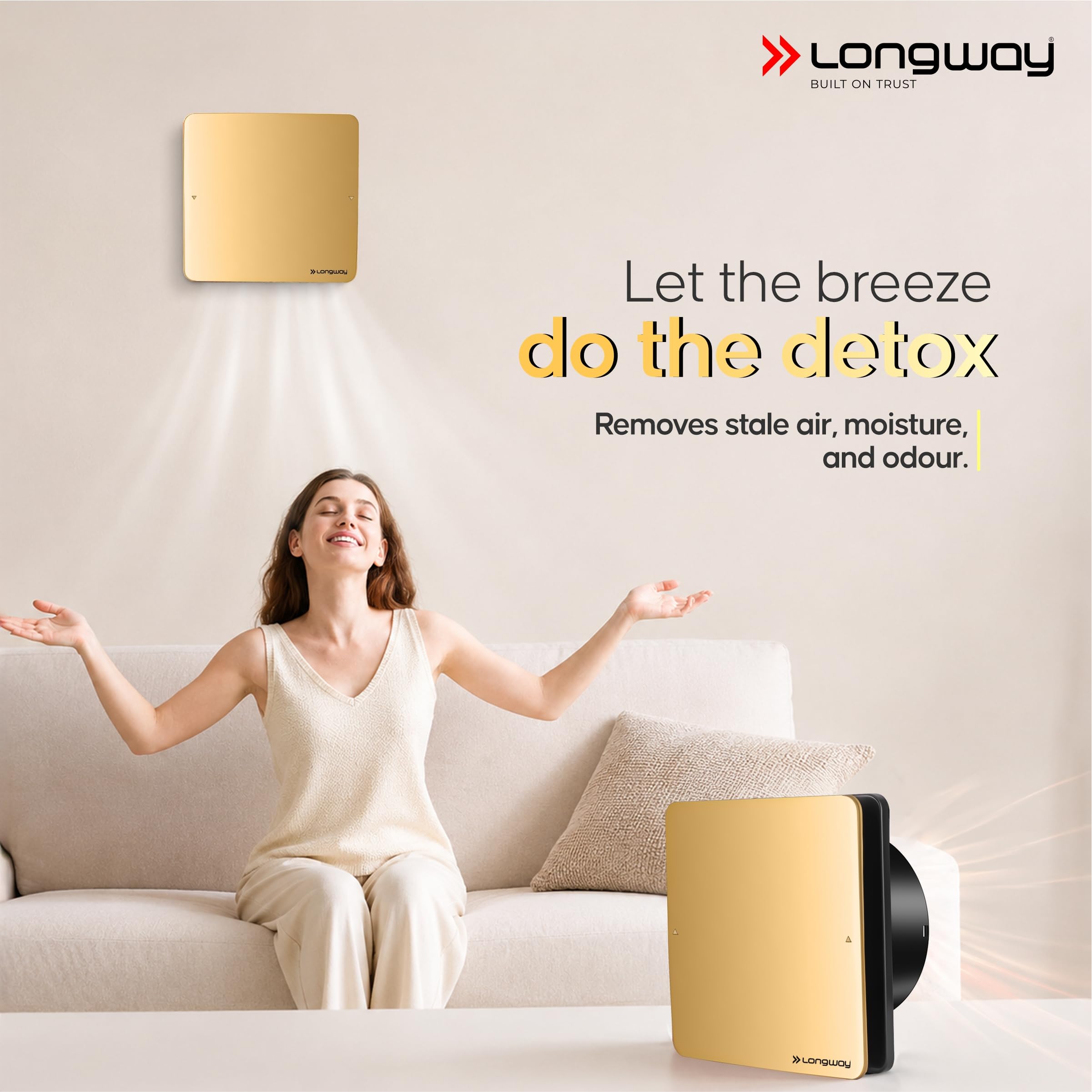LONGWAY Exhaust Fan - Quiet & Powerful Ventilation -5