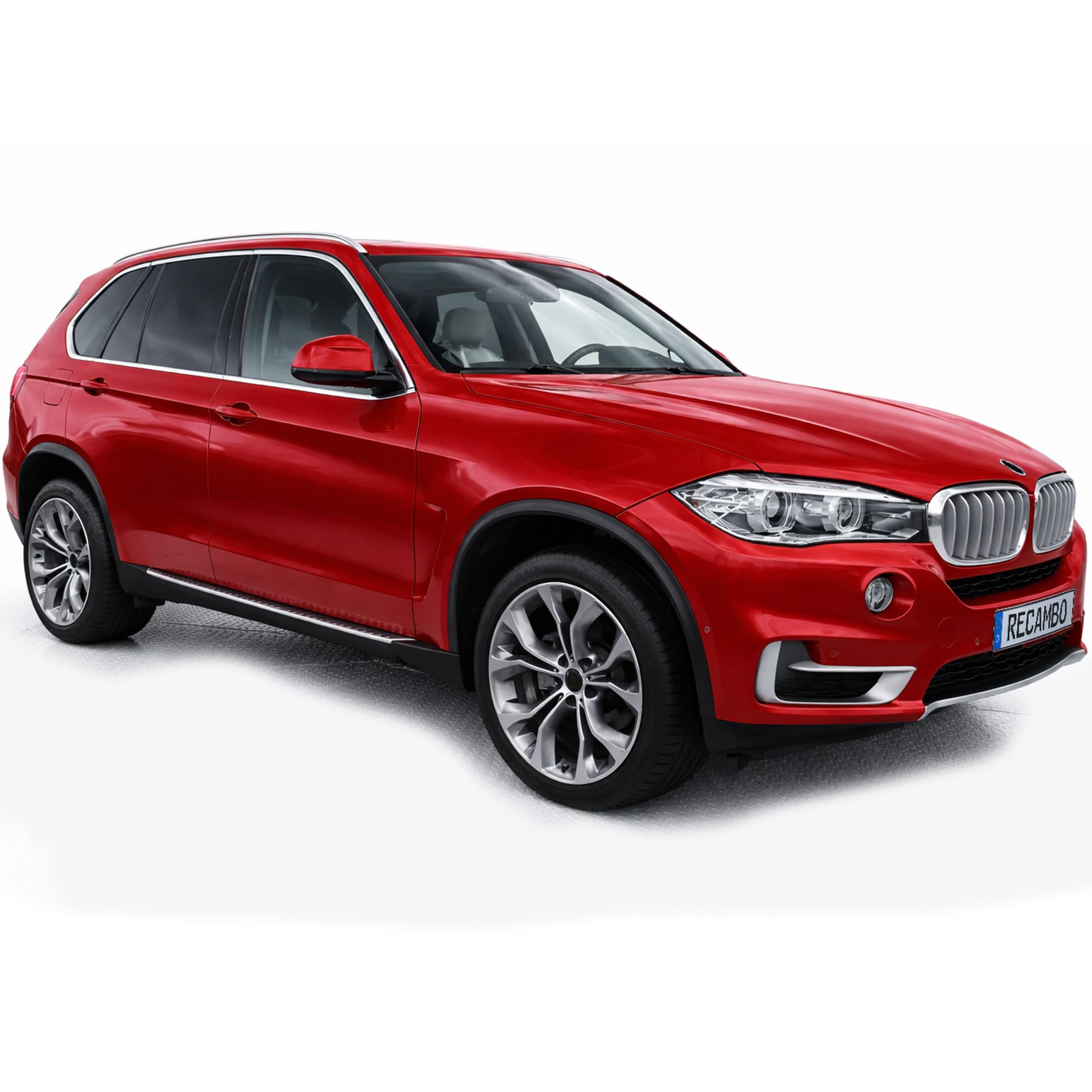 RECAMBO Radlaufverbreiterung Kotflügelverbreiterung passend für BMW X5 M | F15 | BJ 2013-2018 4-teiliges Set ABS - Radlaufleisten vorne hinten schwarz matt Karosserie Ersatzteil