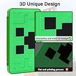TIKOdirect Game Card Case for Switch 2 / Switch / SD Cards, Storage 24 Game Cards Portable Holder Pretty Cute Hard Shell with Magenic Closure, Green