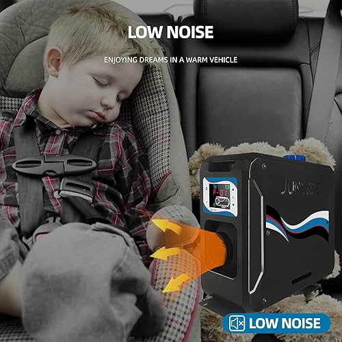Miniatura 6 de JUNYIZE Calentador diésel de 12 V, 24 V y 8 KW, calentador de aire diésel todo en uno, calentador de estacionamiento portátil con monitor LCD y