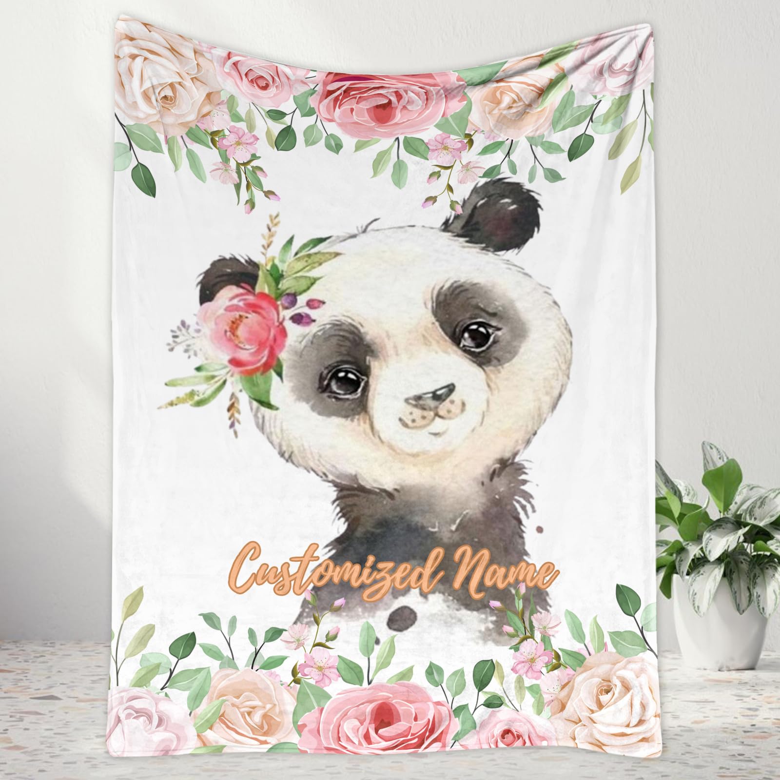 NIUBI Personalized Baby Blanket, Baby Blanket with Name, Baby Personalised Gifts,30X40inch