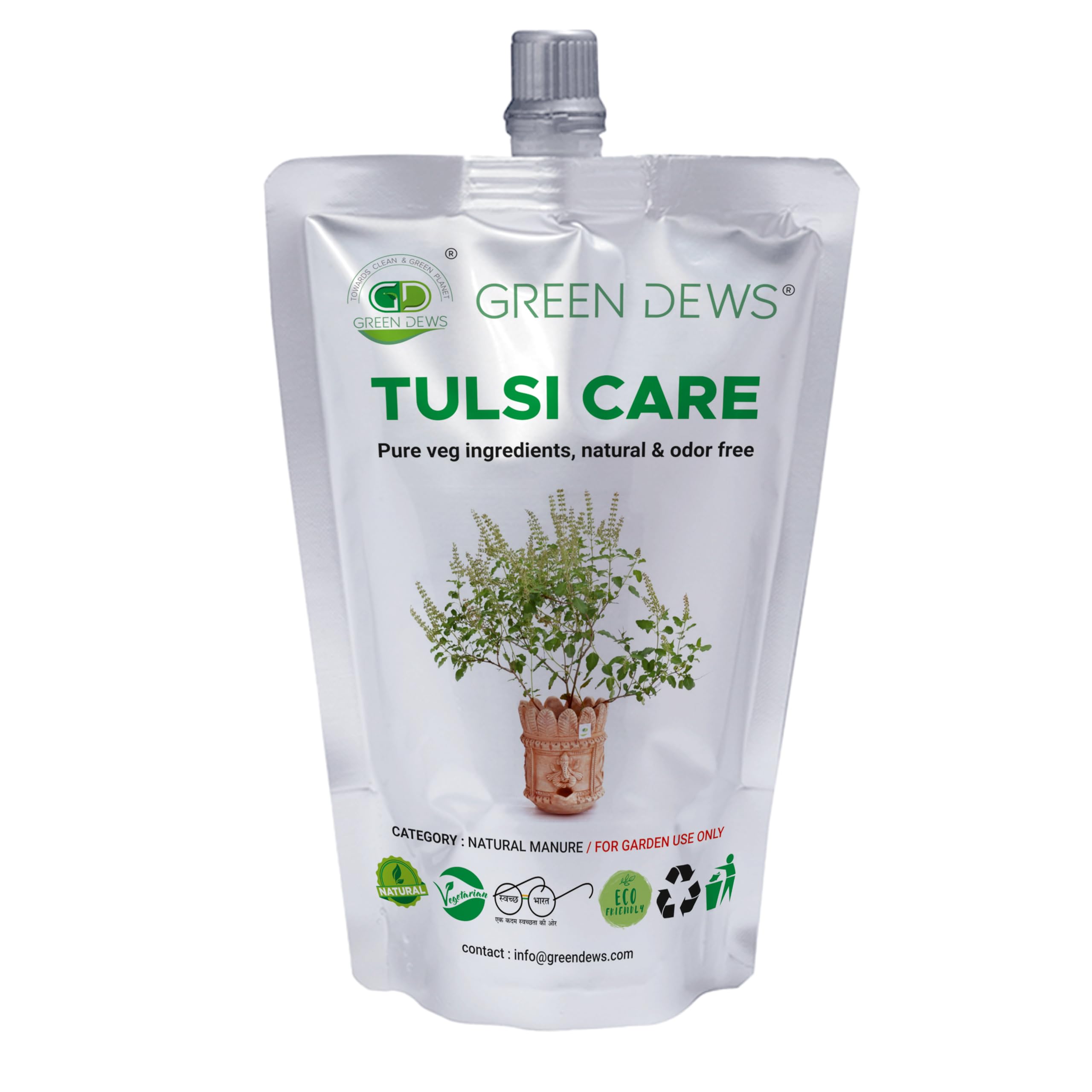 Green Dews Organic Tulsi Care Tulasi Basil Plant Fertilizer Khad for Foliar & Soil Application in Potted Tulshi Plants-1Liter (B0B5ND1522) Amazon Price History, Amazon Price Tracker