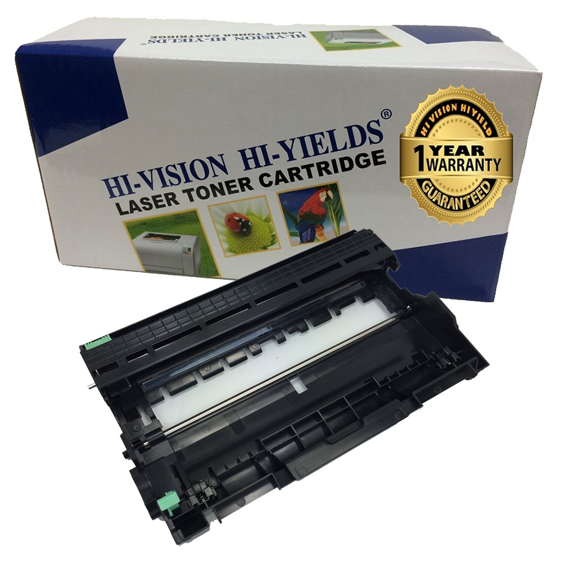 HI-VISION HI-YIELDS Compatible (12,000 Page) Dell 593-BBKE (WRX5T) Imaging Drum Unit Replacement for E310DW, E514DW, E515DN, E515DW (1 Pack)