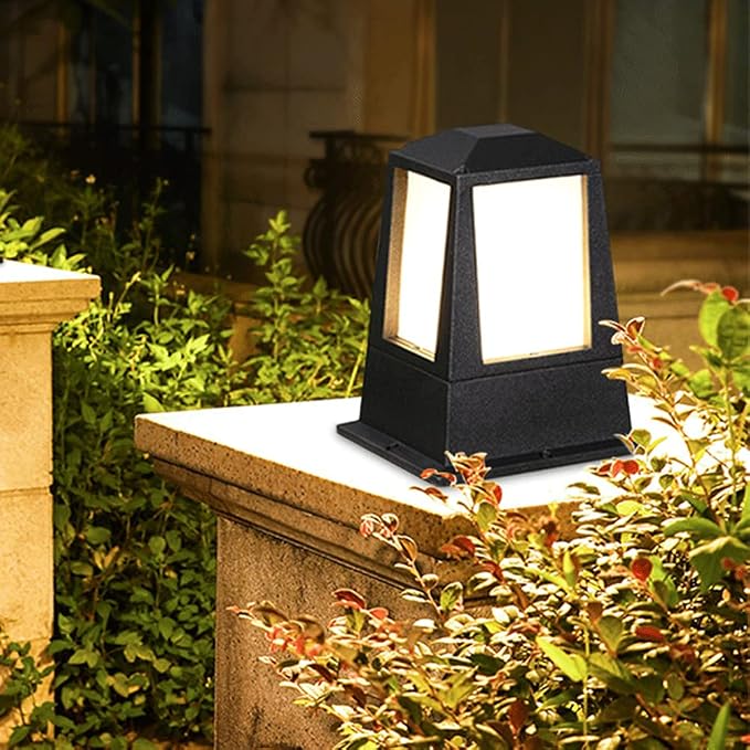 Lámpara de poste vintage de exterior RCIDOS E27 para jardín miniatura 7