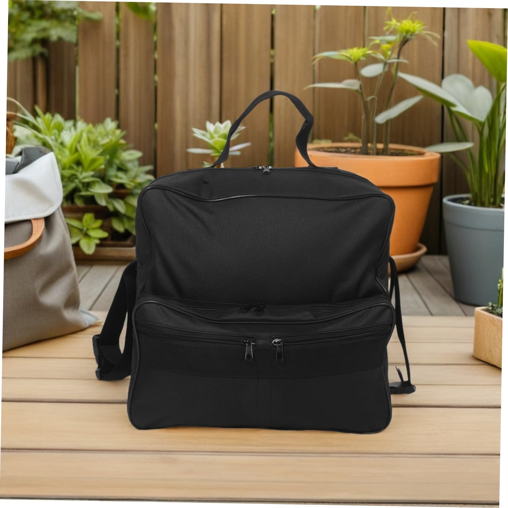 Bolsa De Almacenamiento Para Silla De Ruedas Eléctrica Mochila Utilitaria Bolsillos Para Viajes Andador Ligero Cochecito y Portavasos De Gran Capacidad