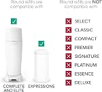 Diaper Genie Essentials Round Refill 4-Pack | Holds Up to 1280 Newborn Diapers | Features Unscented Continuous Film | Compatible with Diaper Genie Complete and Expressions Pails