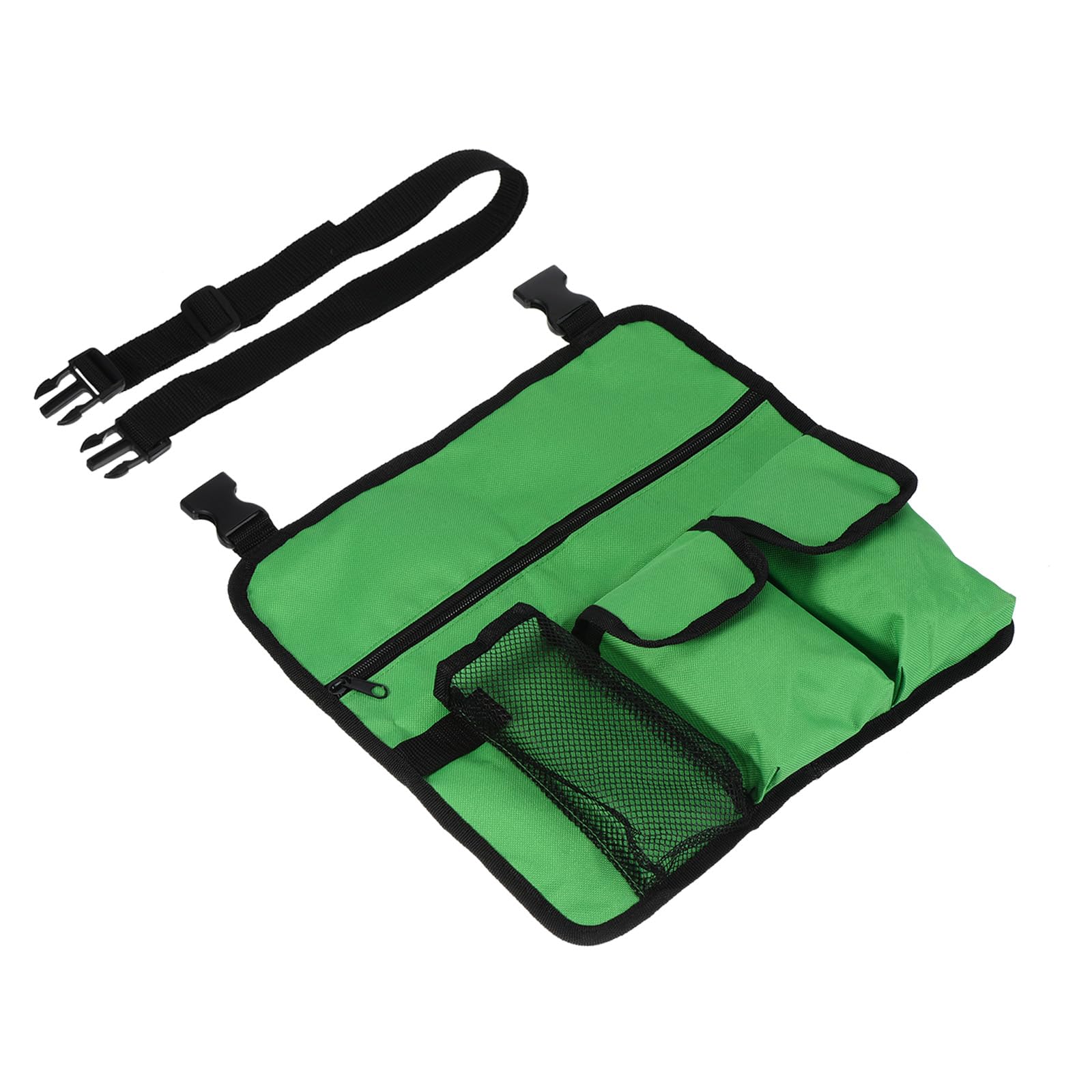 M METERXITY Chair Armrest Organizer, Polyester 4 Pockets Snack Magazine Arm Rest Storage Bag with Adjustable Straps