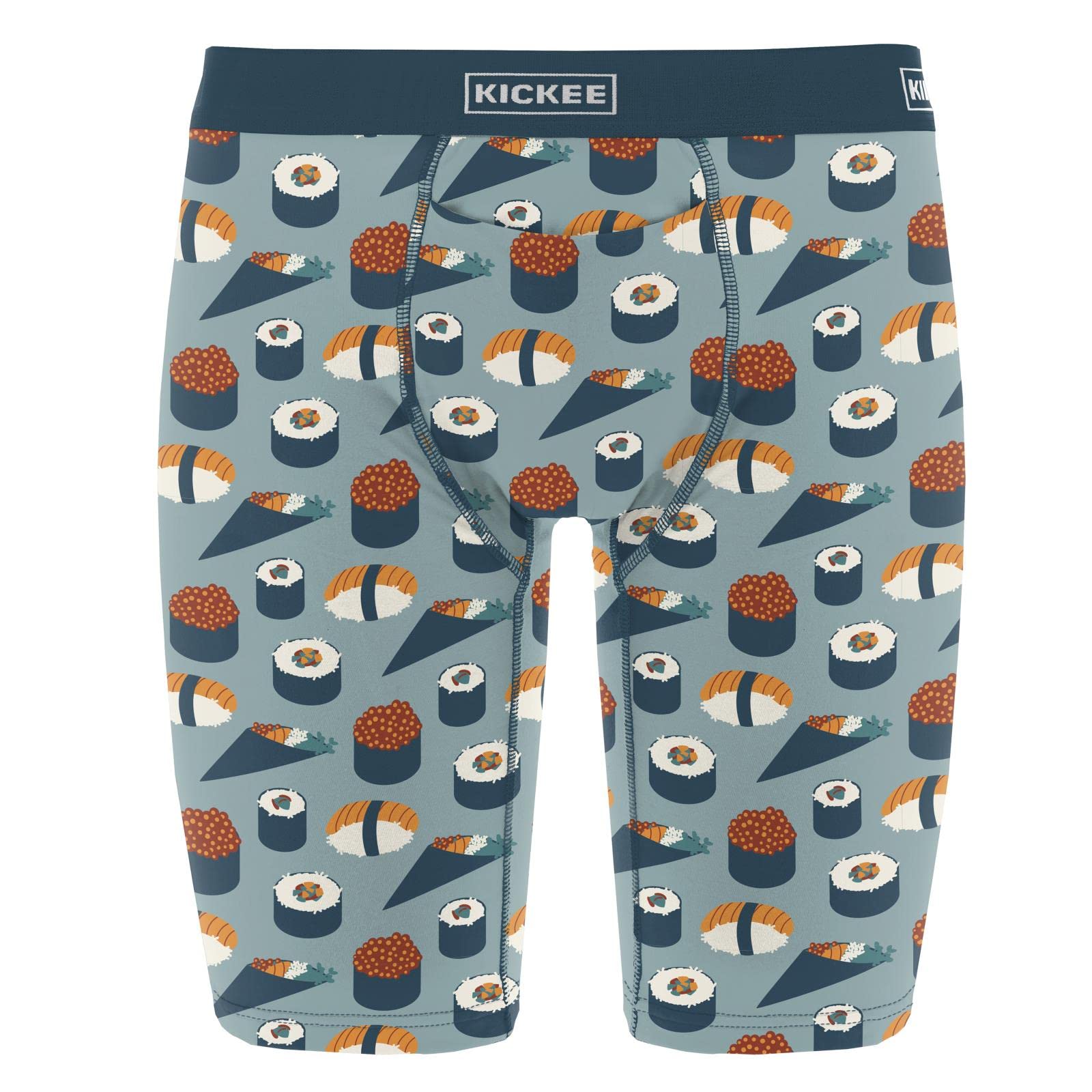 KicKee PantsKICKEE Men’s Print Long Boxer Brief, Soft and Comfy Fitted Underwear with Fly, Lightweight and Breathable