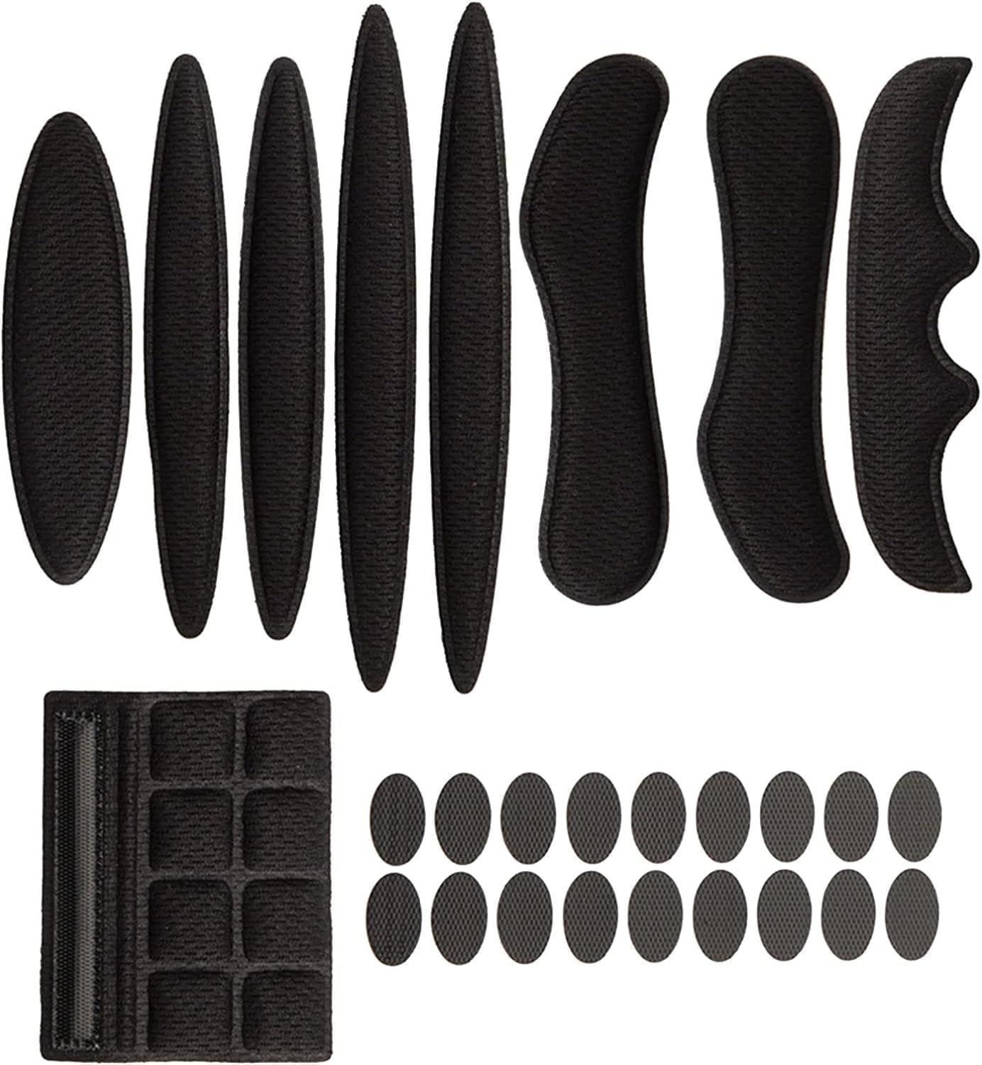 27Pcs Black Helmet Padding Foam Kit Bicycle Helmet Replacement Pads Helmet Foam Pads Set for Motorcycle Cycling Helmet Padding Foam Helmet Foam Pads Helmet Pad Replacement Helmet Accessories