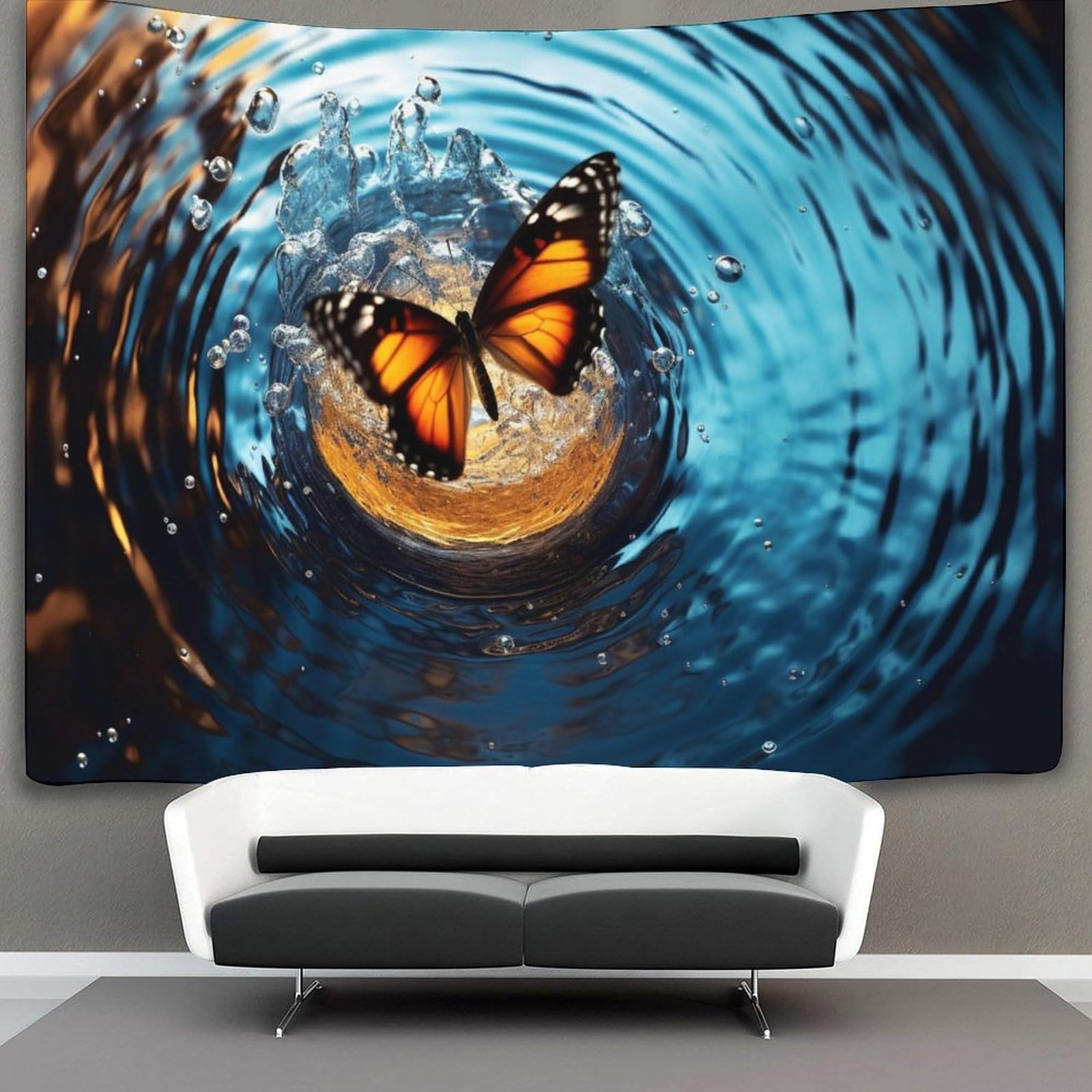 kaiyun Butterfly Tapestry Wall Hanging for Bedroom Home Decor HD Printing Living Room, Dorm 100cmx150cm