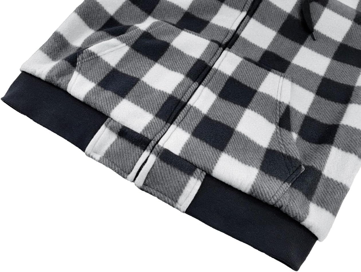 Victory Outfitters Men's Reversible Hooded Buffalo Plaid Fleece Jacket - Image 7