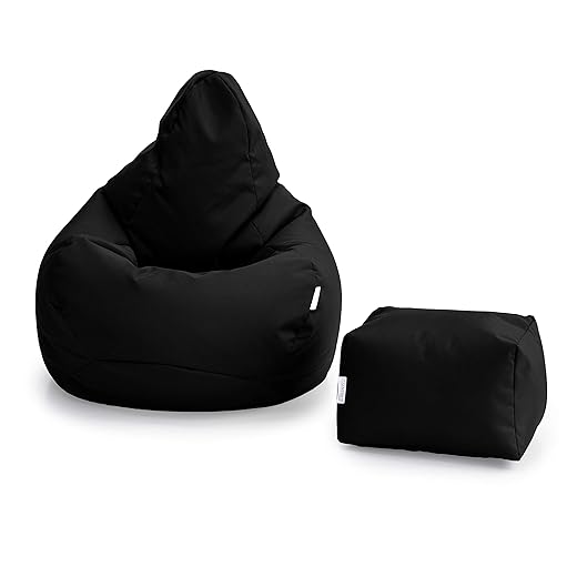 Loft 25 Bean Bag Gamer Chair – Black
